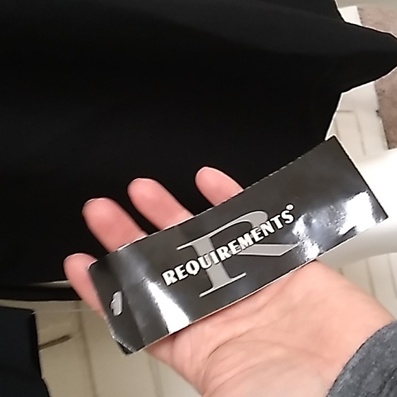 Requirements Black Button Down Business Jacket. Size Small - Picture 10 of 13